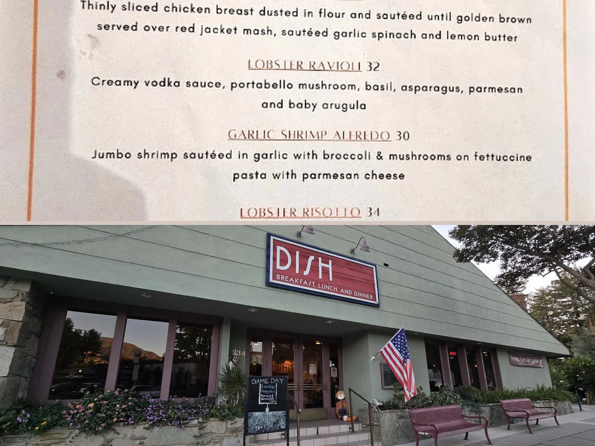 American restaurant interior with booths and table service.